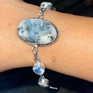 Dendritic Tree Agate Bracelet 7”- 7 1/2”